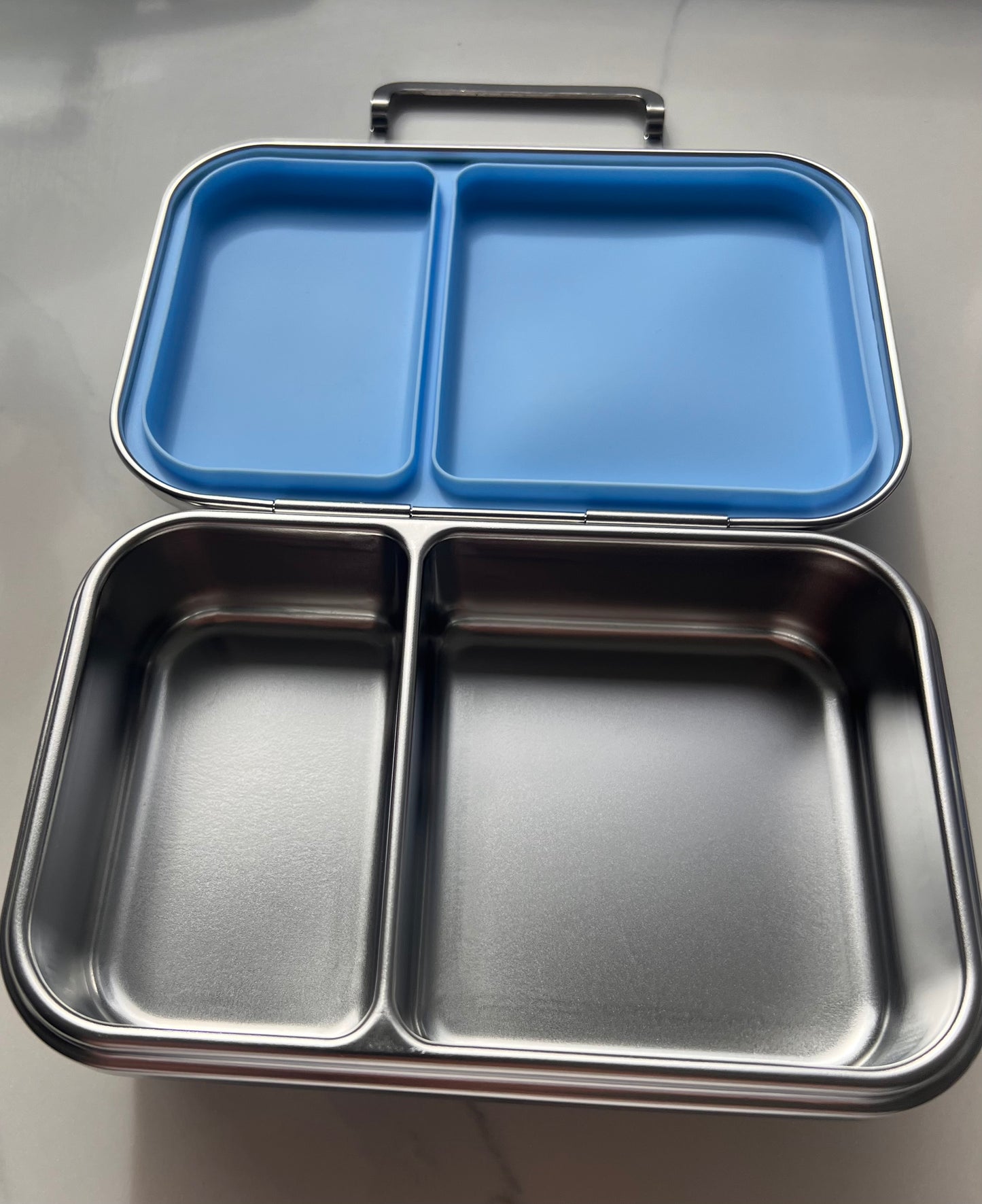 Stainless Steel 2 Compartment Bento Box