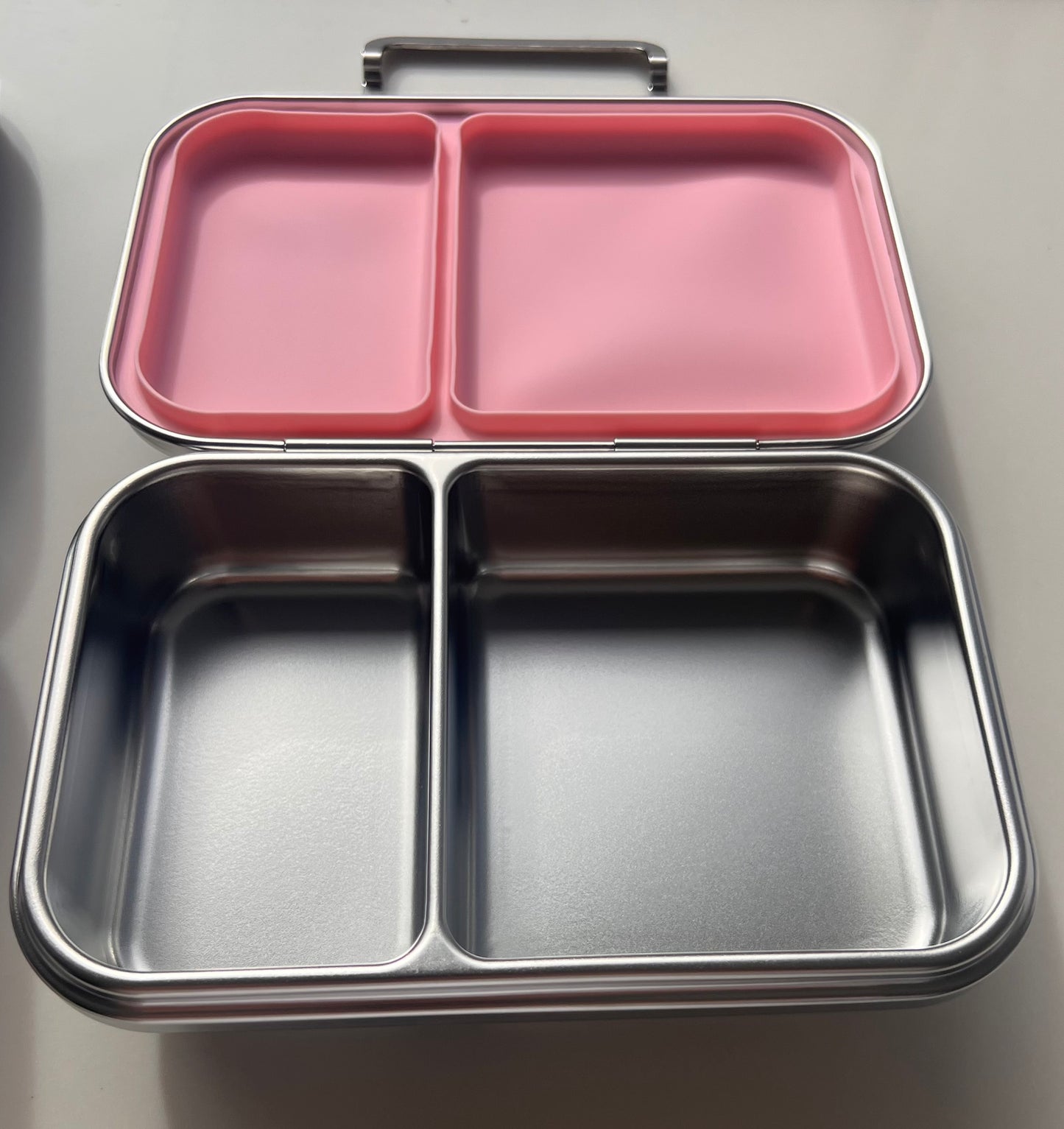Stainless Steel 2 Compartment Bento Box