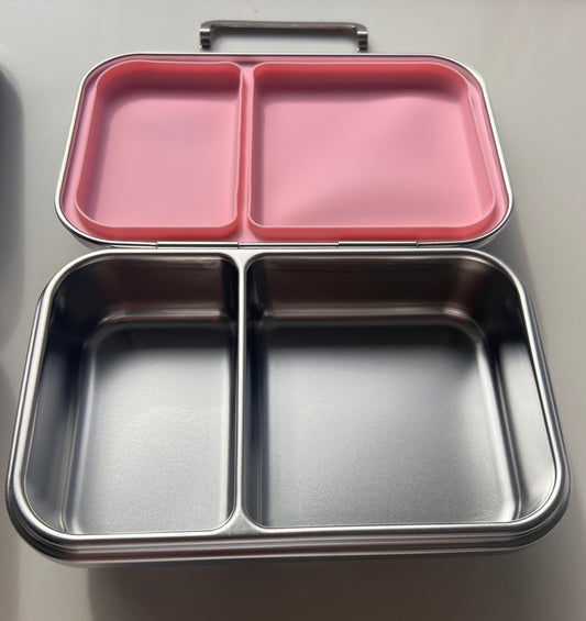 Stainless Steel 2 Compartment Bento Box